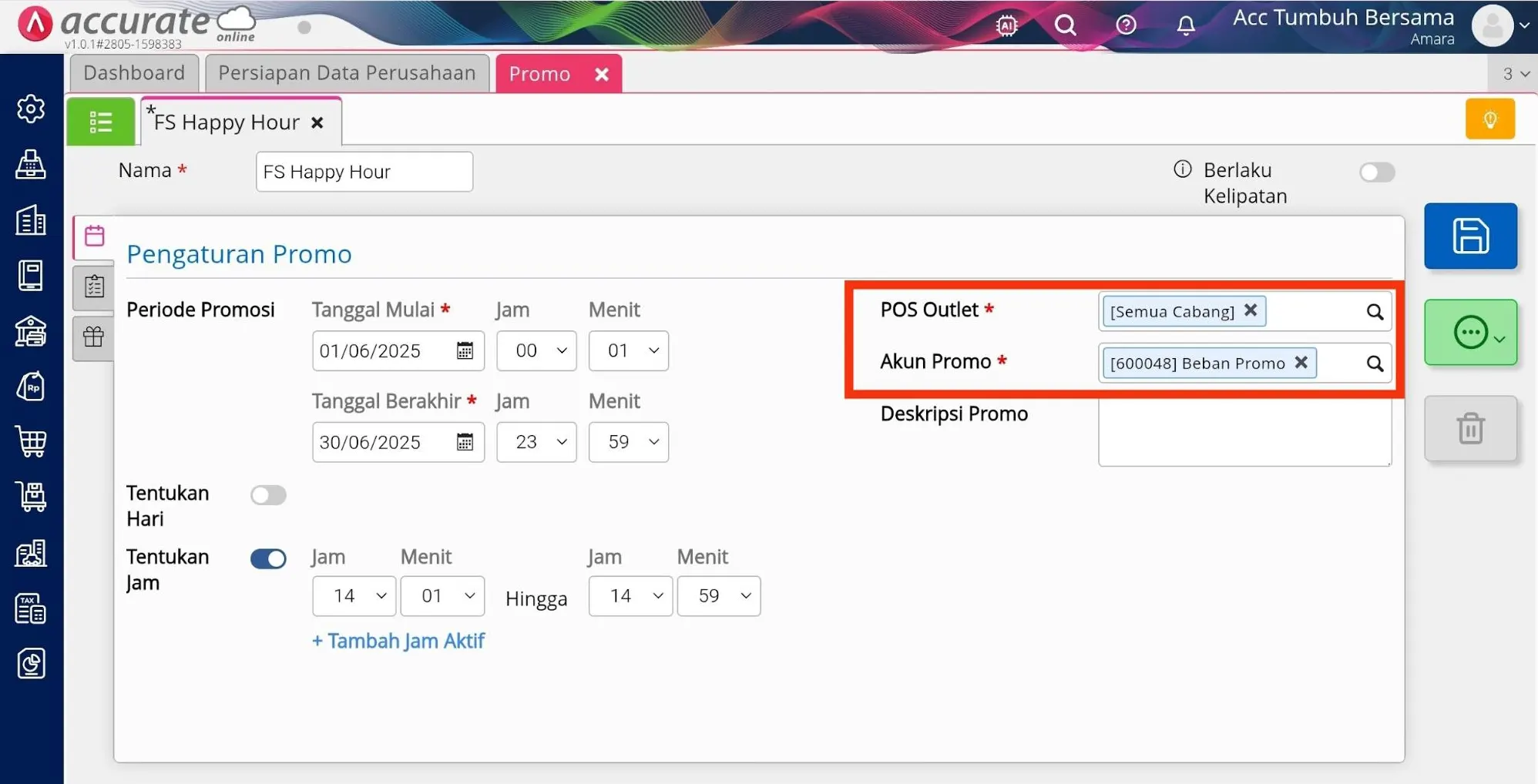 5 Cara membuat promo BOGO pada Accurate POS